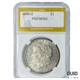 1880-O Morgan Silver Dollar PGA MS63