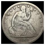 1864 Seated Liberty Half Dollar NICELY CIRCULATED