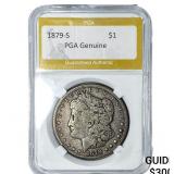 1879-S Morgan Silver Dollar PGA Genuine