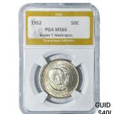 1952 Booker T Half Dollar PGA MS66
