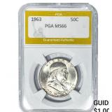 1963 Franklin Half Dollar PGA MS66