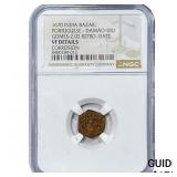 1670 Portuguese India Copper Diu NGC VF Details