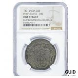 1801 Portuguese India Copper Diu NGC F Details