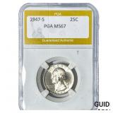 1947-S Washington Silver Quarter PGA MS67