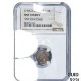 1794-SO Chile Silver 1/2 Real NGC F Details