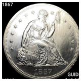 1867 Seated Liberty Dollar UNCIRCULATED