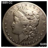 1889-CC Morgan Silver Dollar NEARLY UNCIRCULATED