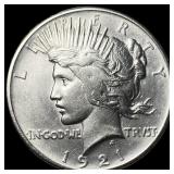 1921 Silver High Relief Peace Dollar  UNCIRCULATE