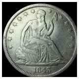 1843-O Silver Half Dollar CHOICE AU