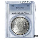 1882 Morgan Silver Dollar PCGS MS64