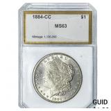 1884-CC Morgan Silver Dollar PCI MS63