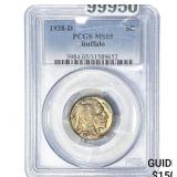 1938-D Buffalo Nickel PCGS MS65