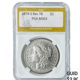 1879-S Rev 78 Morgan Silver Dollar PGA MS63
