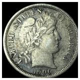 1906-S Silver Barber Dime CLOSELY UNCIRCULATED