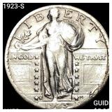1923-S Standing Liberty Quarter CHOICE AU