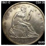 1861-O CSA Obv Seated Lib. Half Dollar CHOICE BU