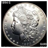 1894-S Morgan Silver Dollar UNCIRCULATED +