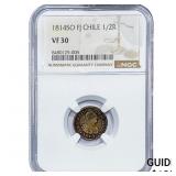 1814-SO Colonial Spain Silver 1/2 Real NGC VF30