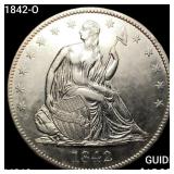 1842-O Seated Liberty Half Dollar CHOICE BU+