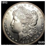 1893 Morgan Silver Dollar UNCIRCULATED PL