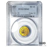 1927 $2.50 Gold Quarter Eagle PCGS MS62