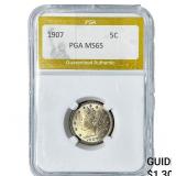 1907 Liberty Victory Nickel PGA MS65