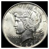 1922 Silver Peace Dollar CHOICE BU