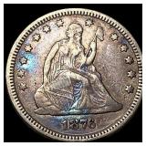 1876 Seated Liberty Quarter CHOICE AU
