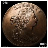 1798 Draped Bust Large Cent CHOICE AU