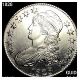 1828 Capped Bust Half Dollar CHOICE BU