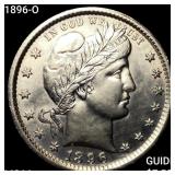 1896-O Barber Quarter CHOICE BU+
