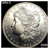 1894-S Morgan Silver Dollar CHOICE BU+