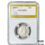 1900-S Barber Quarter PGA MS63