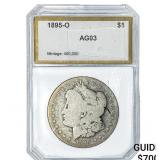 1895-O Morgan Silver Dollar PCI AG03
