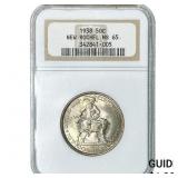 1938 New Rochelle Half Dollar NGC MS65