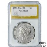 1879-S Rev 78 Morgan Silver Dollar PGA MS63
