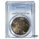 1878-S Morgan Silver Dollar PCGS MS63