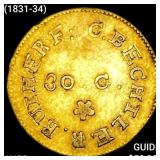 (1831-34) C. Bechtler G$1 30G HIGH GRADE+