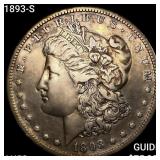1893-S Morgan Silver Dollar CLOSELY UNCIRCULATED