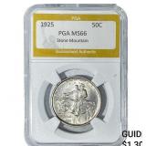 1925 Stone Mountain Half Dollar PGA MS66