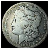 1891-CC Silver Morgan Dollar LIGHTLY CIRCULATED
