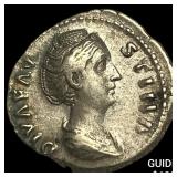 Roman Empire Faustina I, Posthumus Silver Denariu