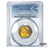 1902-S $5 Gold Half Eagle PCGS MS62