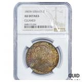 1907-H Straits Settlements Silver 1 Dollar NGC AU