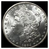 1884-O Silver Morgan Dollar GEM BU