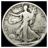 1917-D REV Silver Half Dollar LIGHTLY CIRCULATED