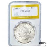 1880-O Morgan Silver Dollar PGA MS64