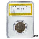 1804 Draped Bust Half Cent PGA XF45