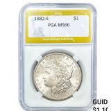 1882-S Morgan Silver Dollar PGA MS66