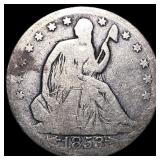 1853 Arrows Seated Liberty Half Dollar  LIGHTLY C
